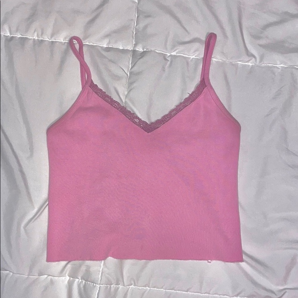 brandy melville pink nicolette tank